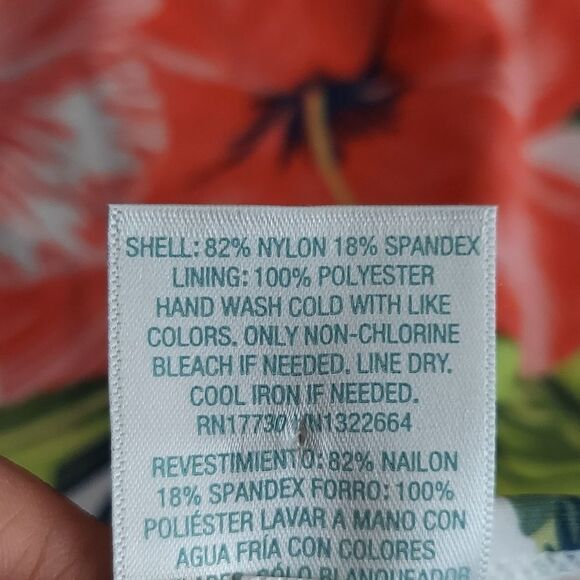 Kona Sol Shirred High Coverage High Waist Floral Bikini Bottoms Swimwear X Large - Picture 5 of 6